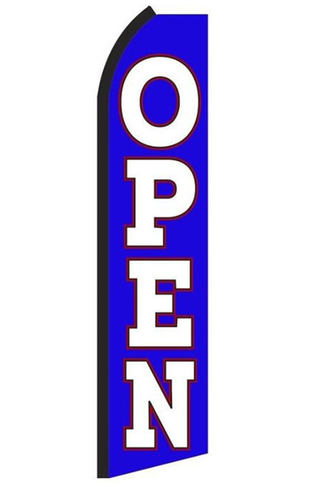 Open feather flag, design RQ3