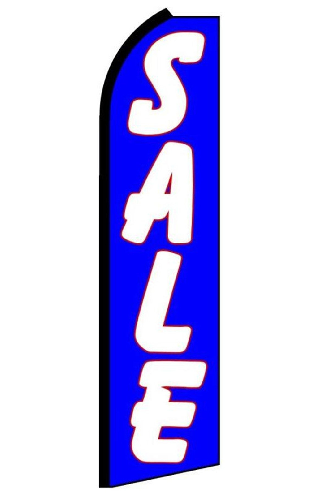 Sale feather flag in blue and white, NSF-1007F