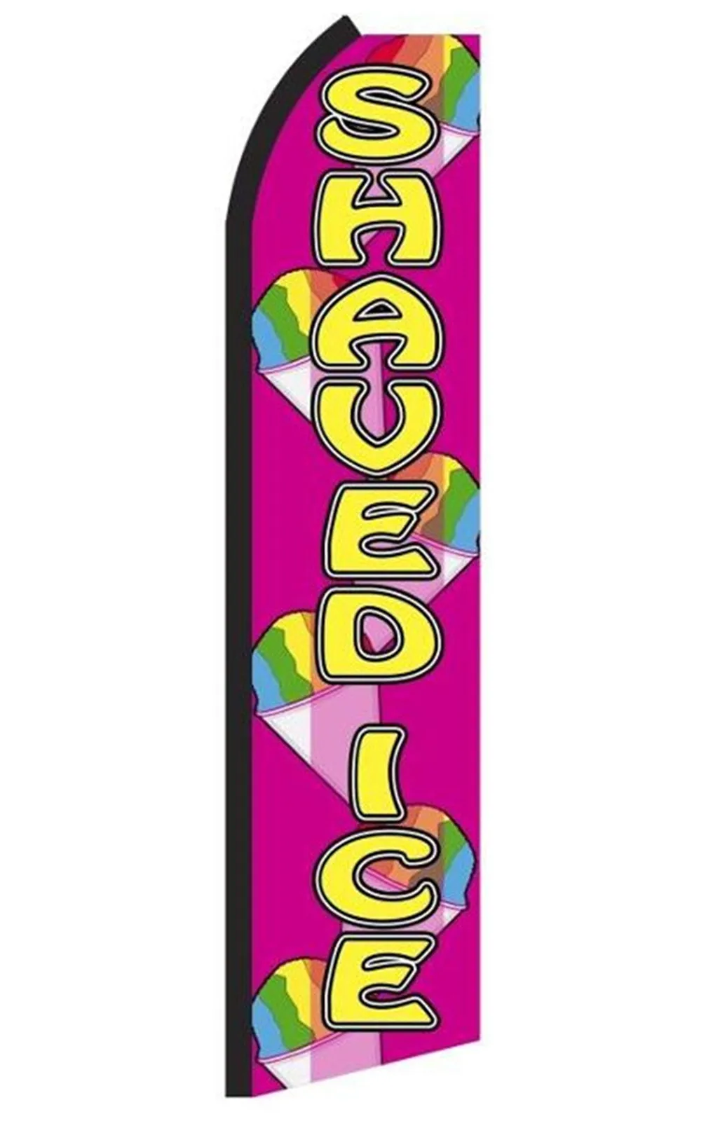 Shaved Ice swooper feather flag, design RV1