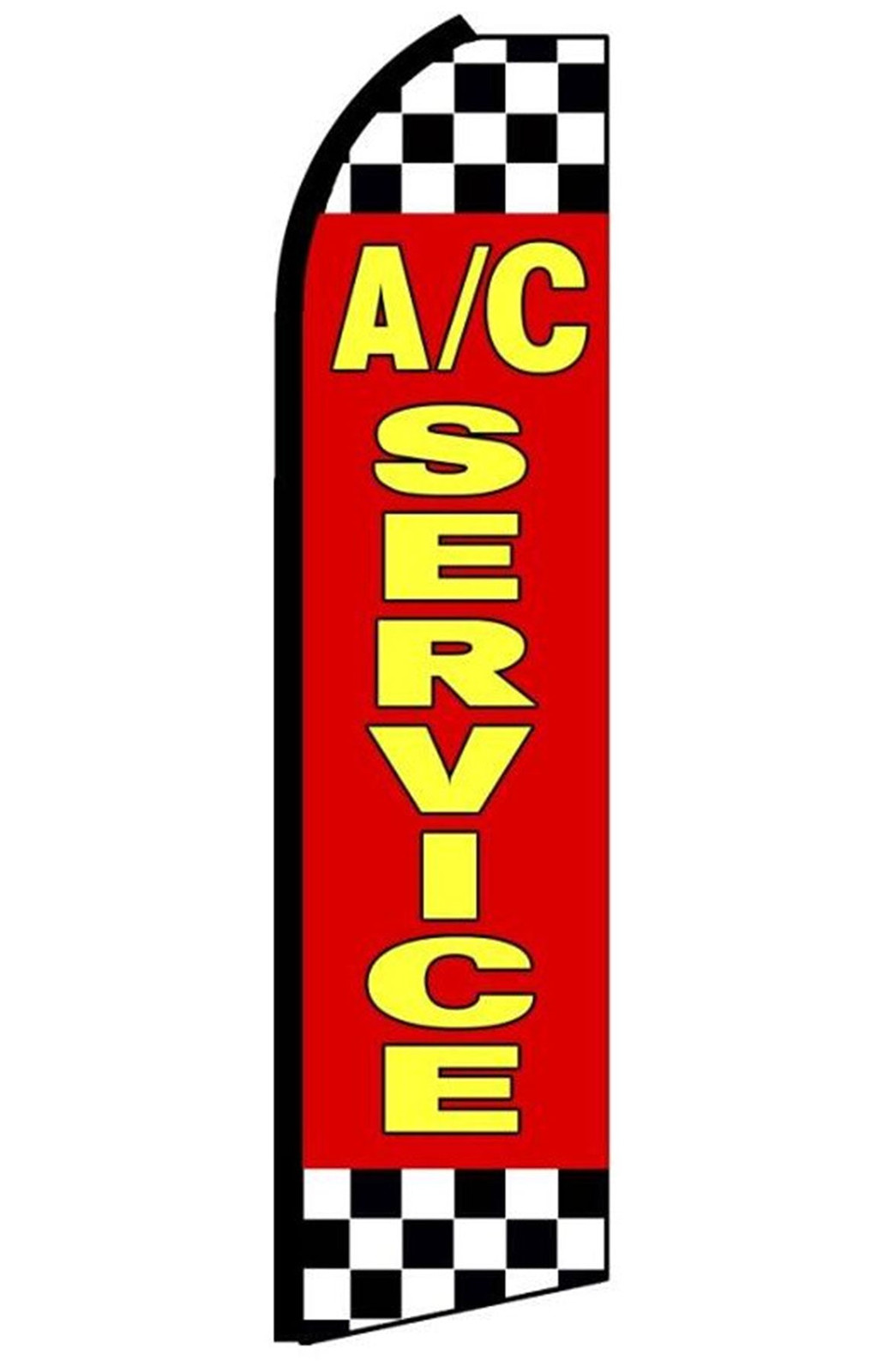 A/C Service vertical swooper feather flag, RA7