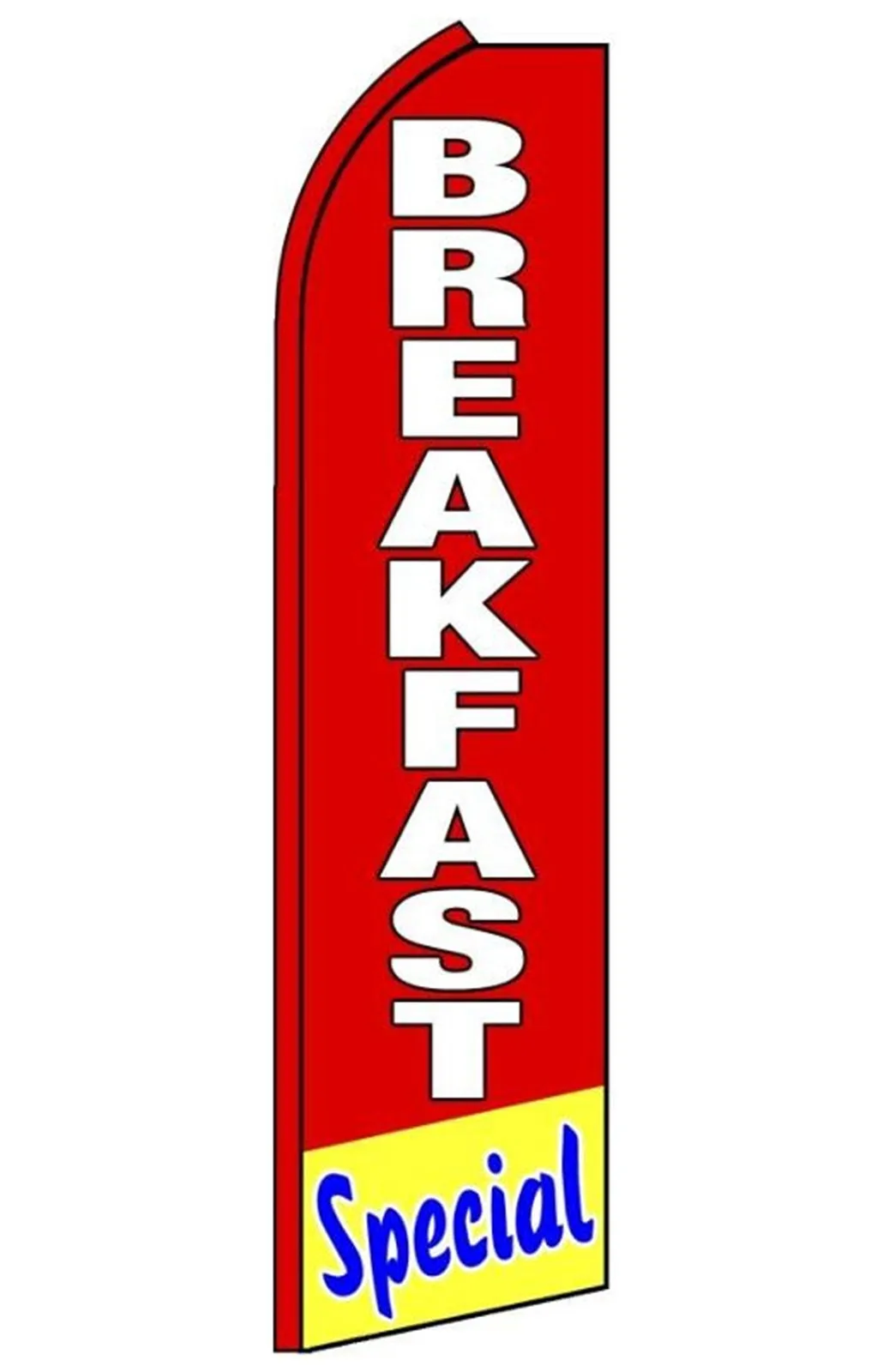 Breakfast Special swooper feather flag, design RD9