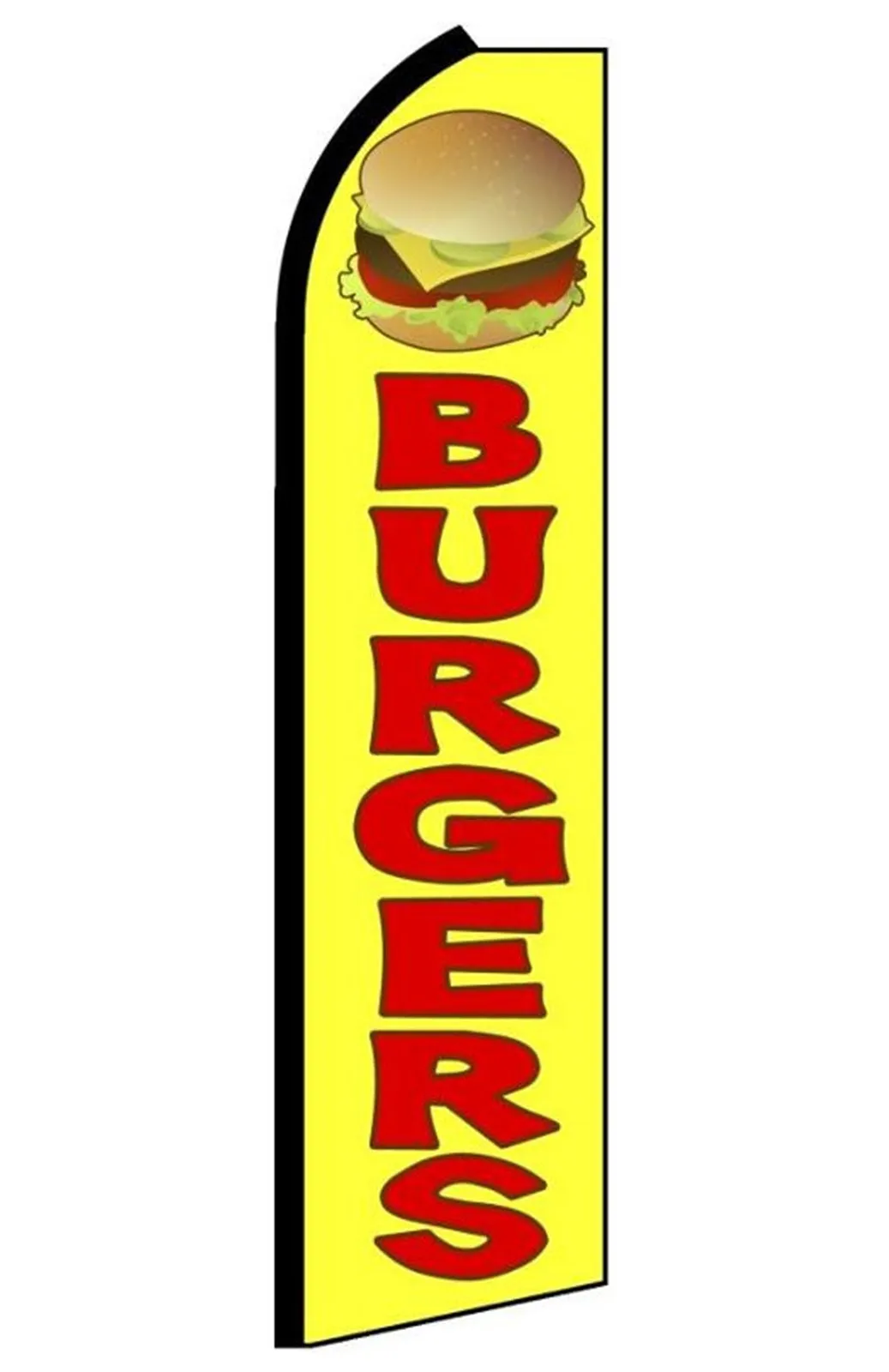 Burgers Swooper Feather Flag #re1