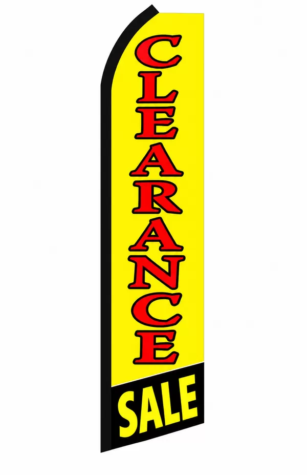 Clearance Sale vertical swooper feather flag, SWFL-0136