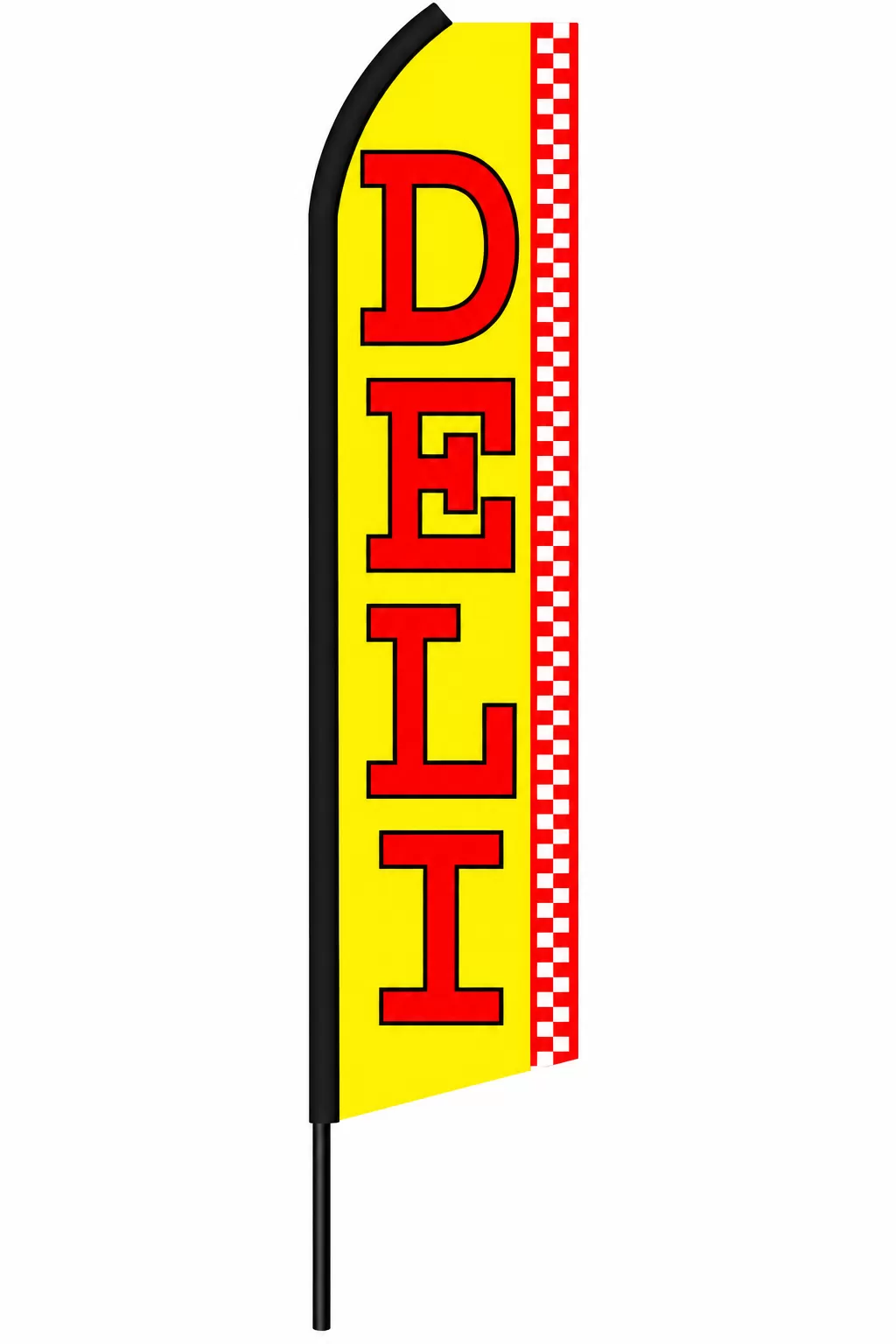 Deli swooper feather flag, design RL7