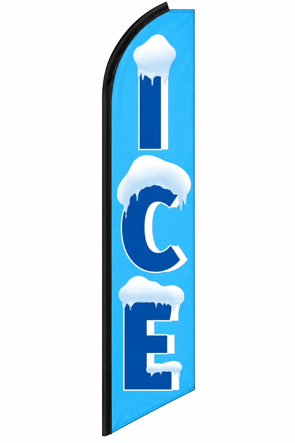 Ice swooper feather flag