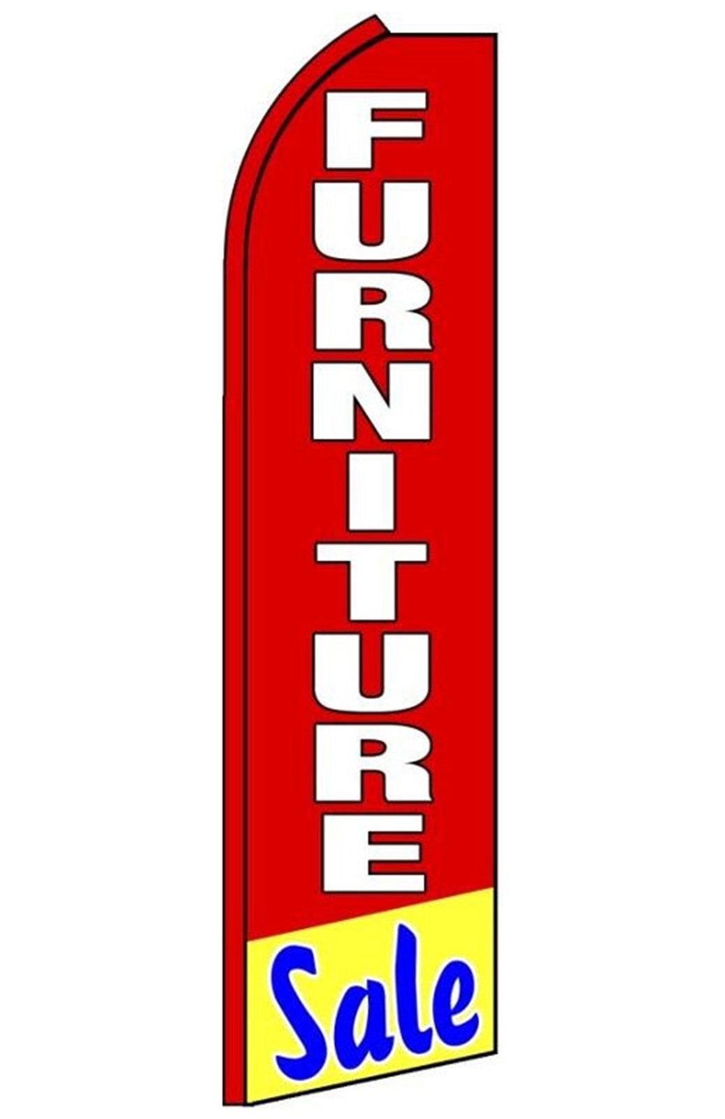 Furniture Sale swooper feather flag, design RJ3