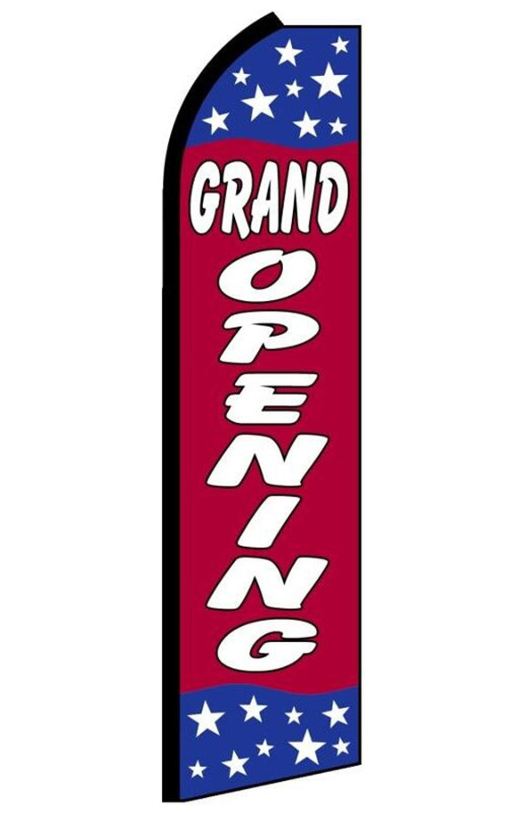 Grand Opening swooper feather flag, design RJ4