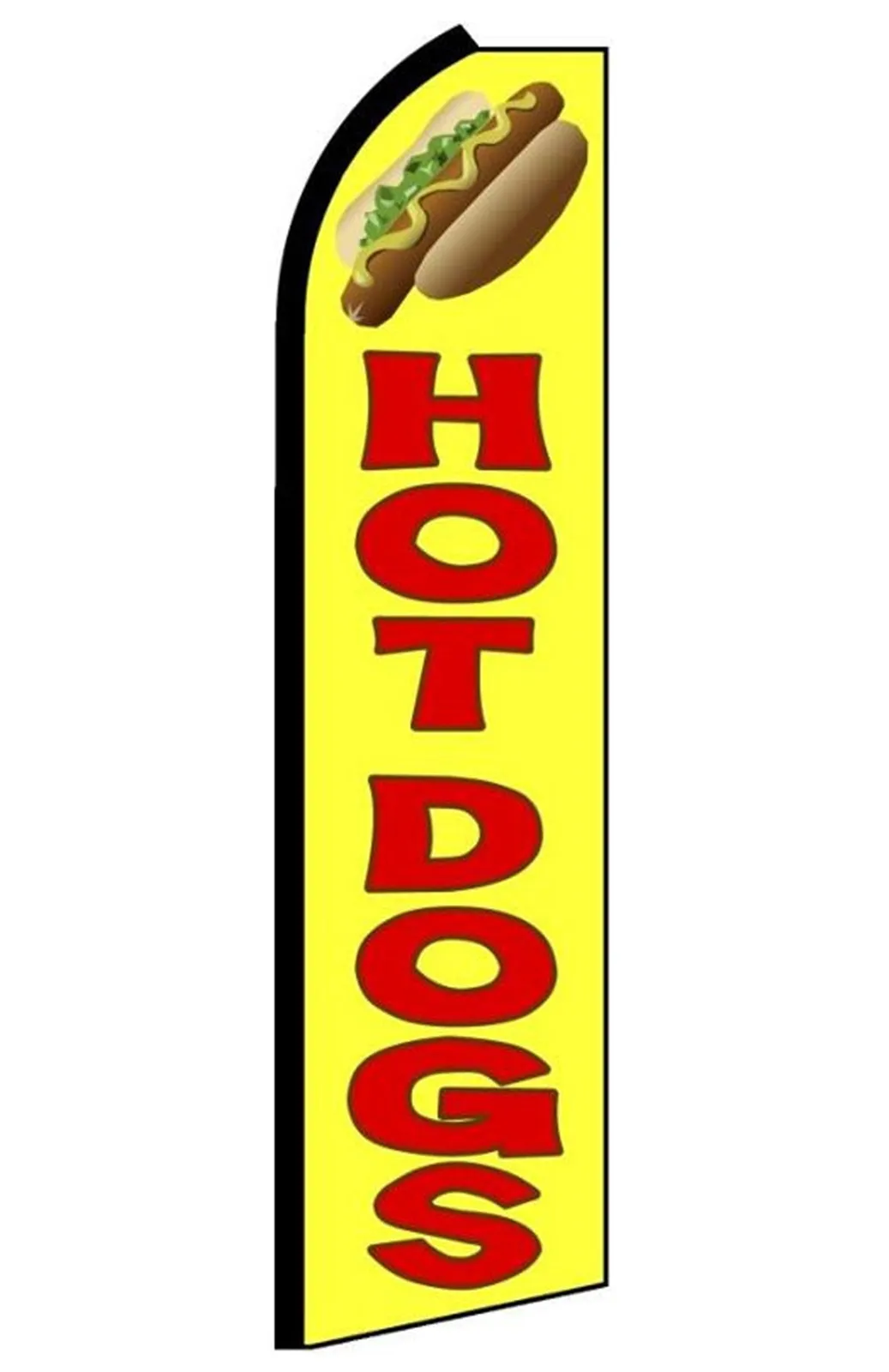 Hot Dogs swooper feather flag, design SD2