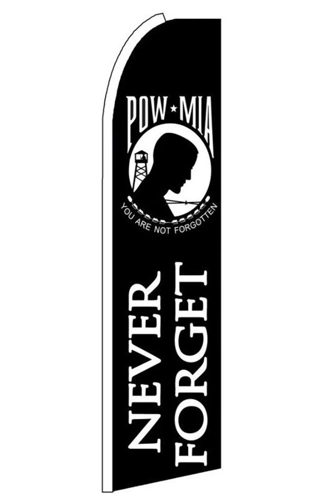 Pow Mia Swooper Feather Flag ab28