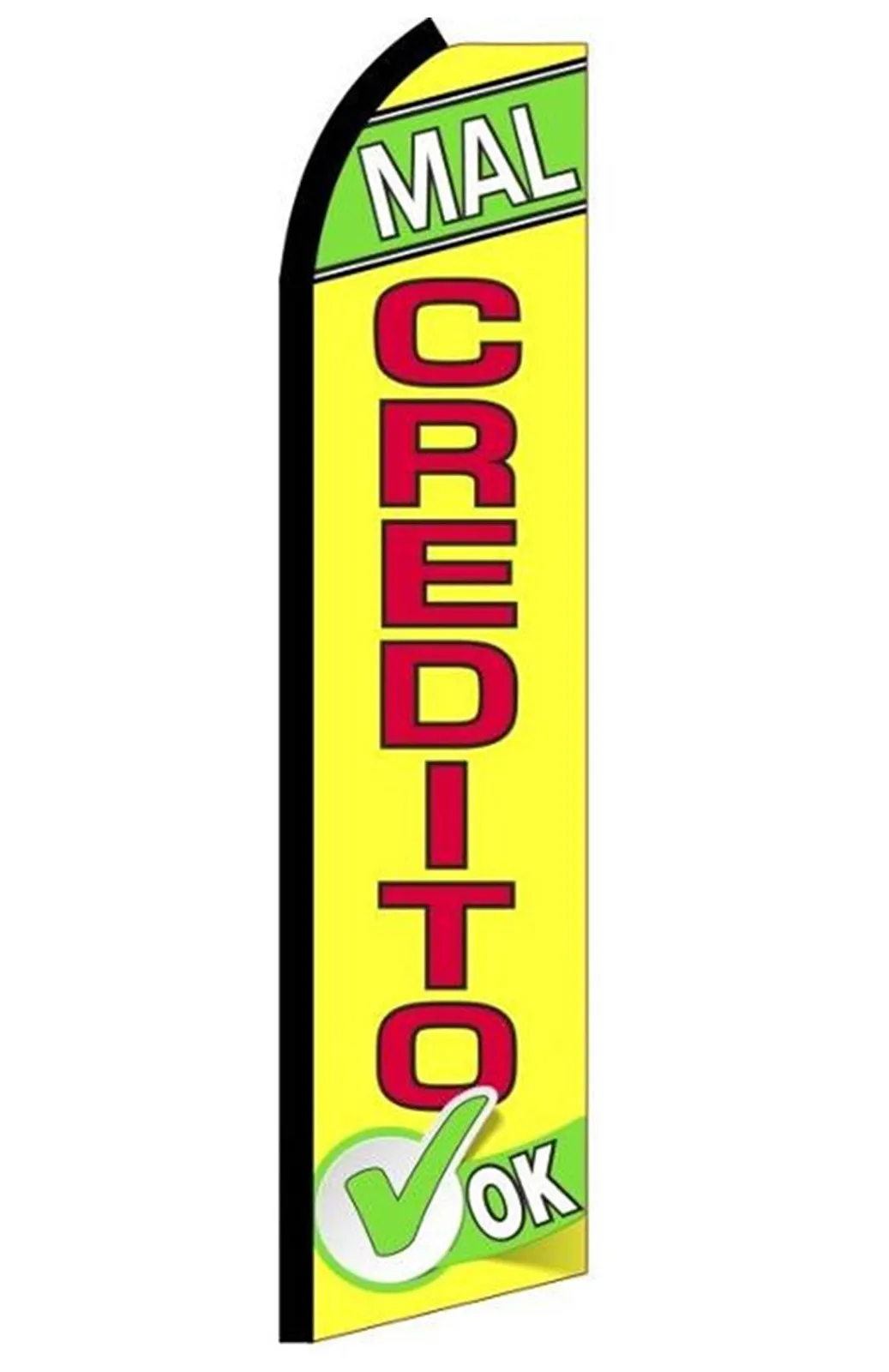 Mal Credito vertical swooper feather flag, RM9
