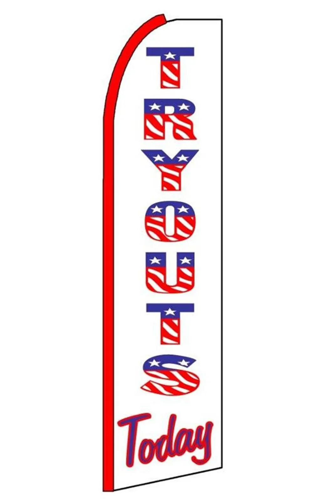 Tryouts Swooper Feather Flag ab31