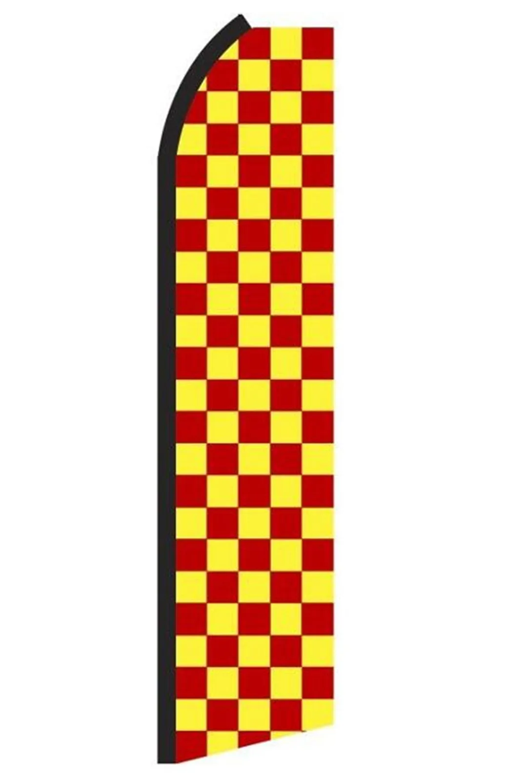 Red & Yellow checkerboard swooper feather flag, RT0