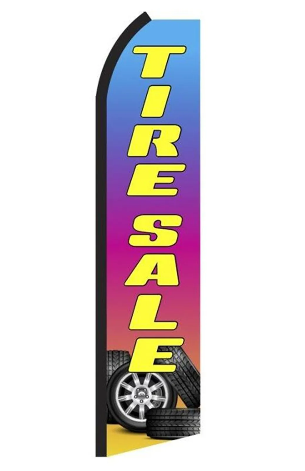 Tire Sale vertical swooper feather flag, RZ0