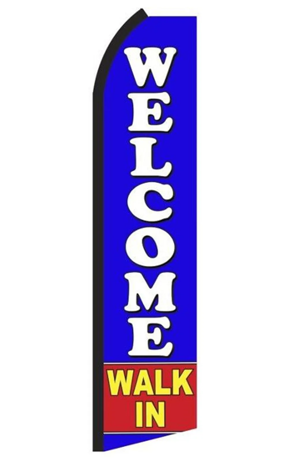 Welcome Walk In feather flag, design SH7