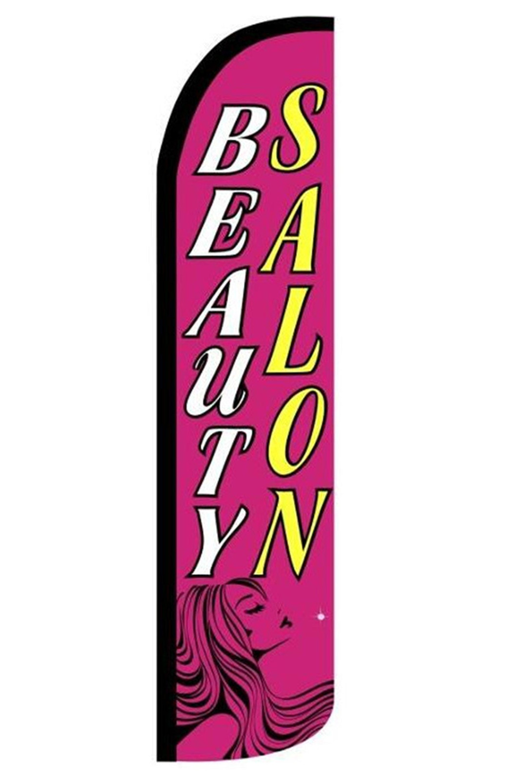 Beauty salon windless feather flag ak005