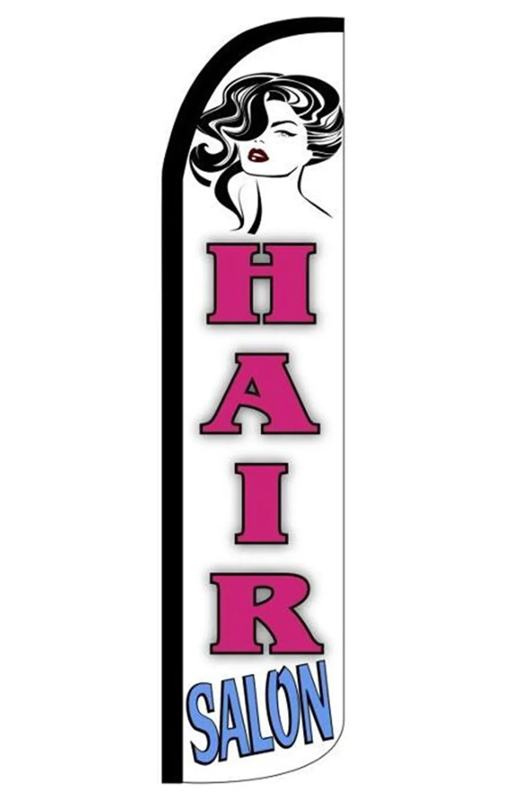 Hair Salon windless feather flag, design AK006