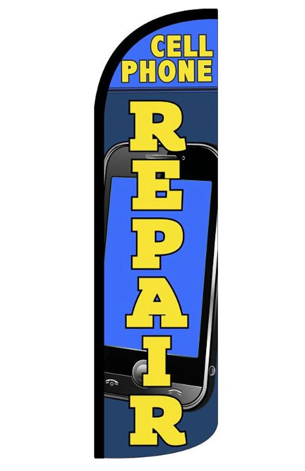 Cell Phone Repair windless feather flag, design SF-D57