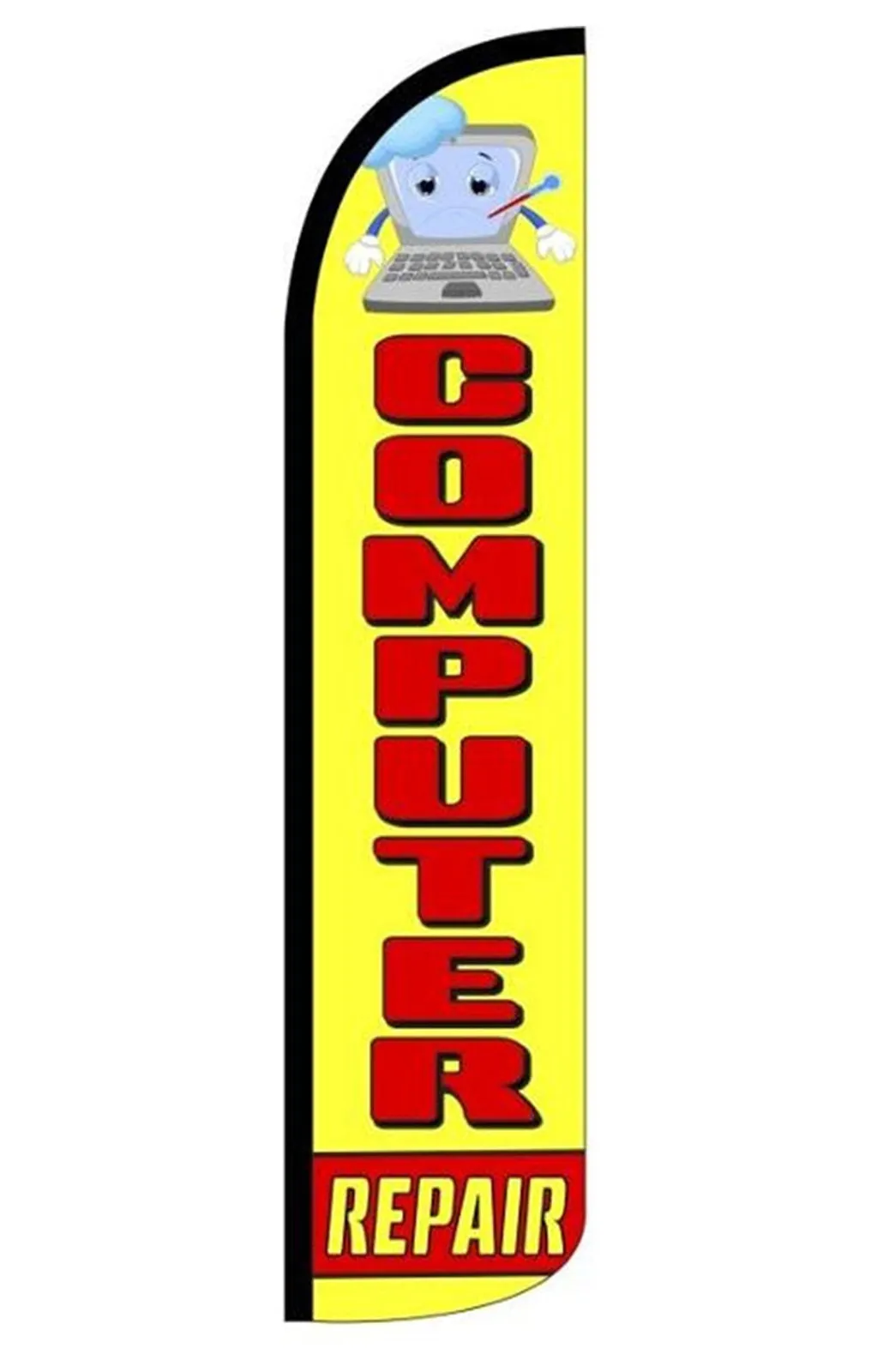 Computer Repair Windless Feather flag #sf-jj0
