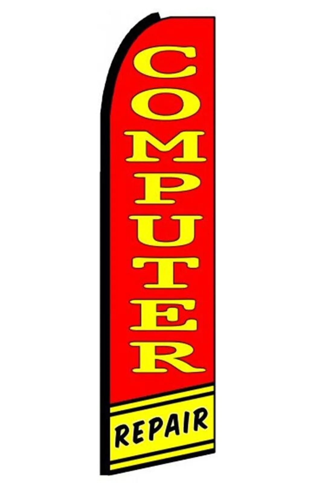Computer Repair swooper feather flag, design SF-K345