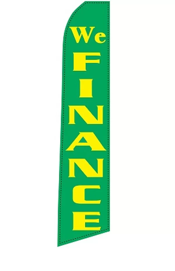 We Finance vertical swooper feather flag, EZ831
