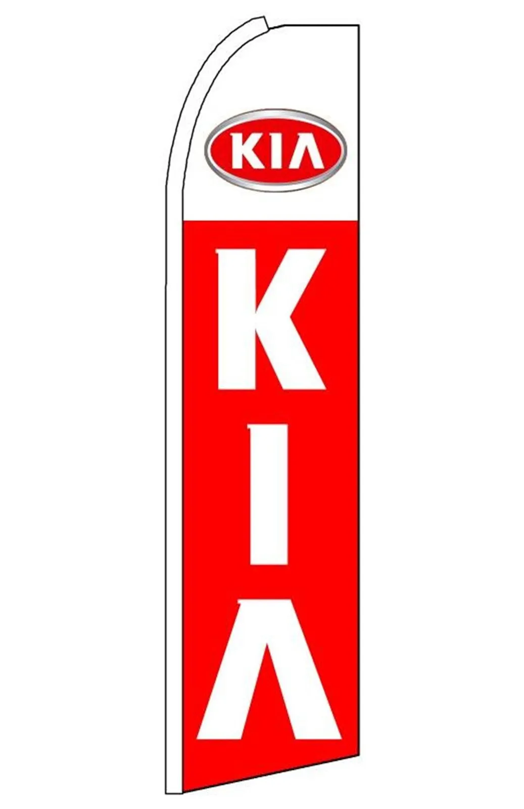 Kia vertical swooper feather flag, EZ831