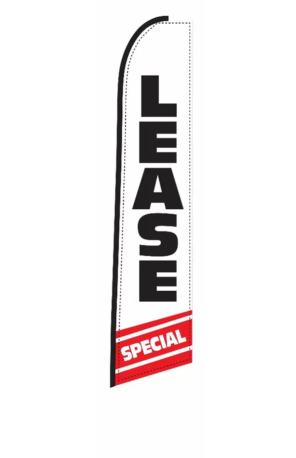 Lease Special vertical swooper feather flag, EZ831