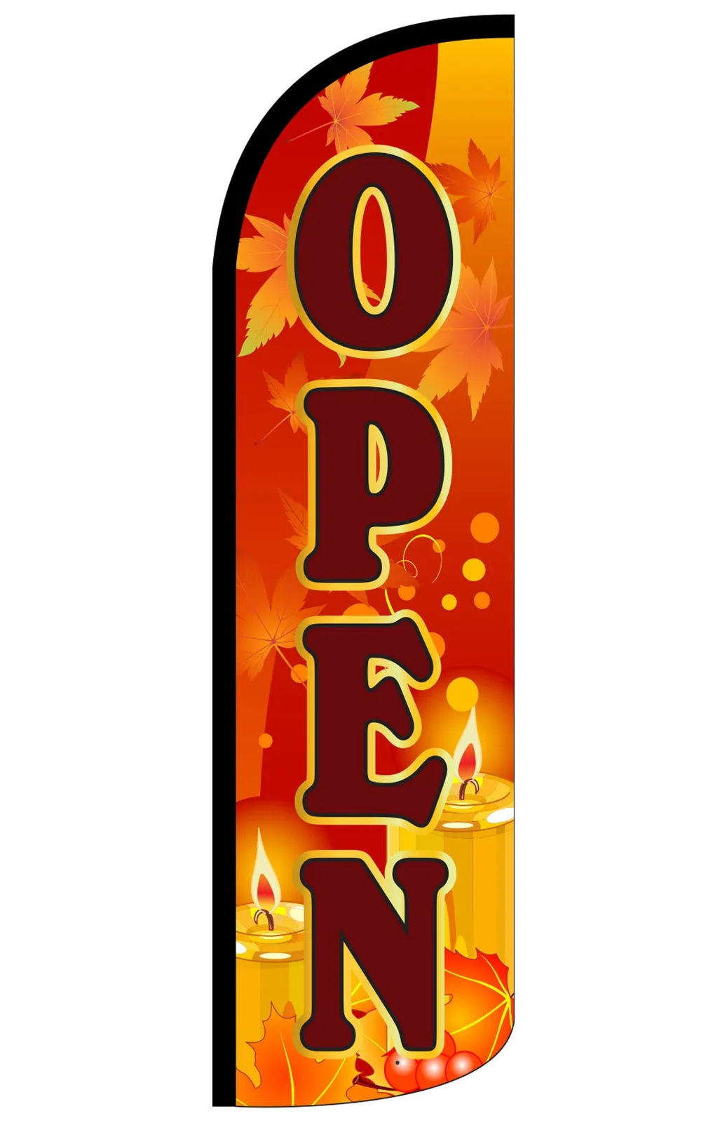 Open Windless feather flag, design F57