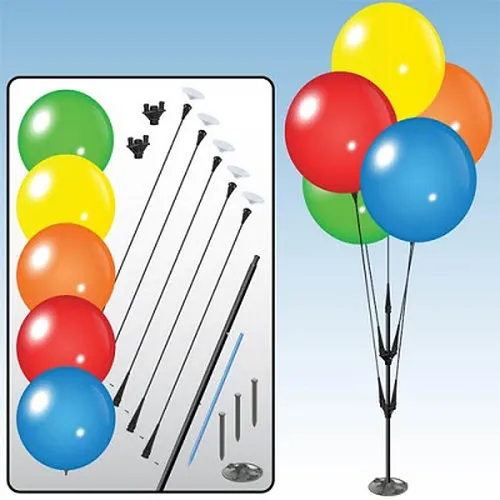 DuraBalloon cluster pole kit with ground spike