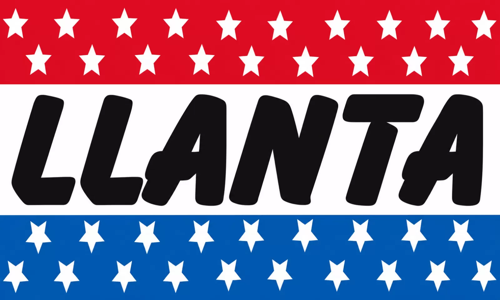 Rectangular 3x5 Llanta flag, style 324R, with two hanging grommets