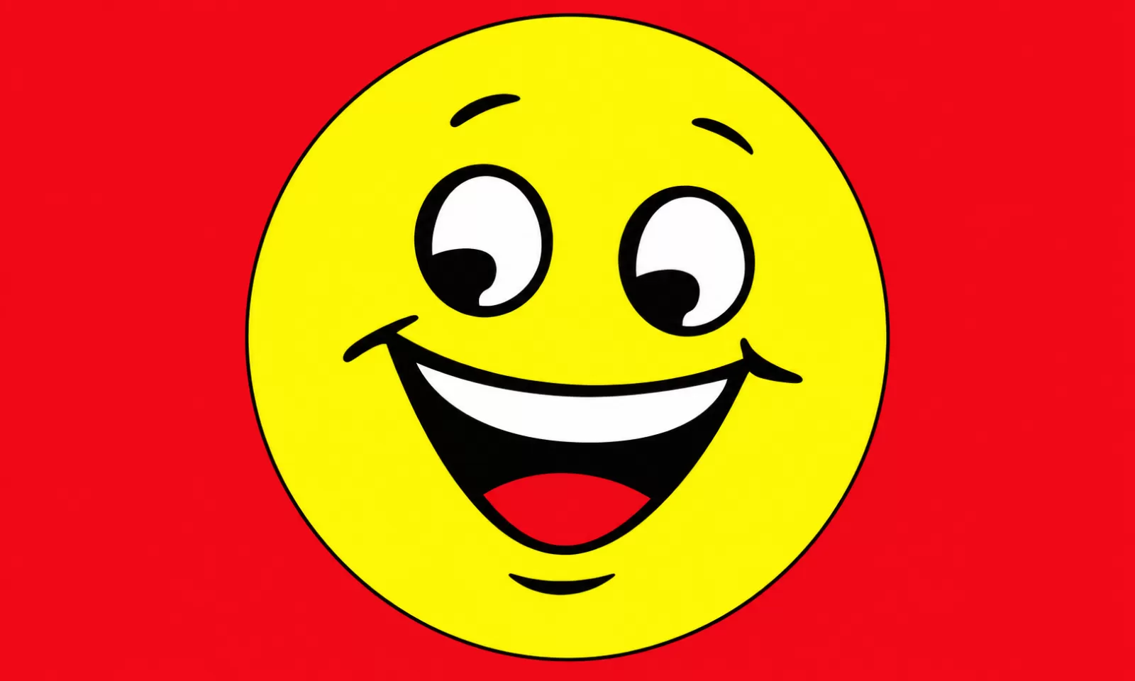 Rectangular 3x5 Happy Face flag, style 325RB, with two hanging grommets