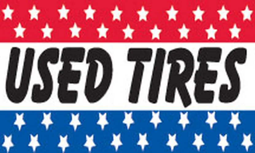 used tires 3x5 Message Flag #331r