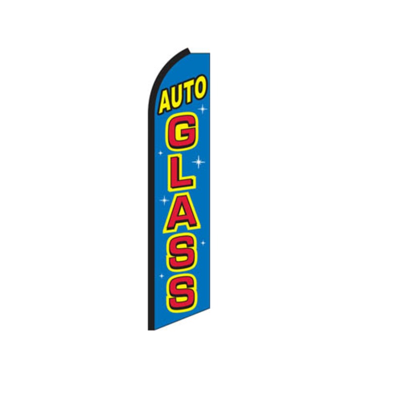 Auto Glass Swooper Feather Flag #sf-0009