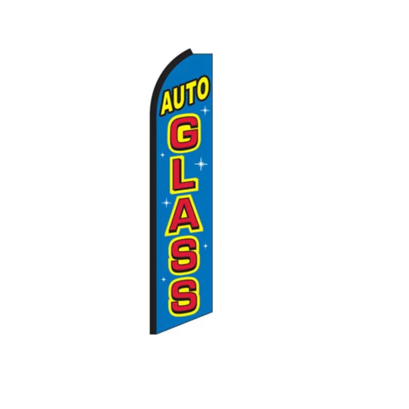 Auto Glass Swooper Feather Flag #sf-0009