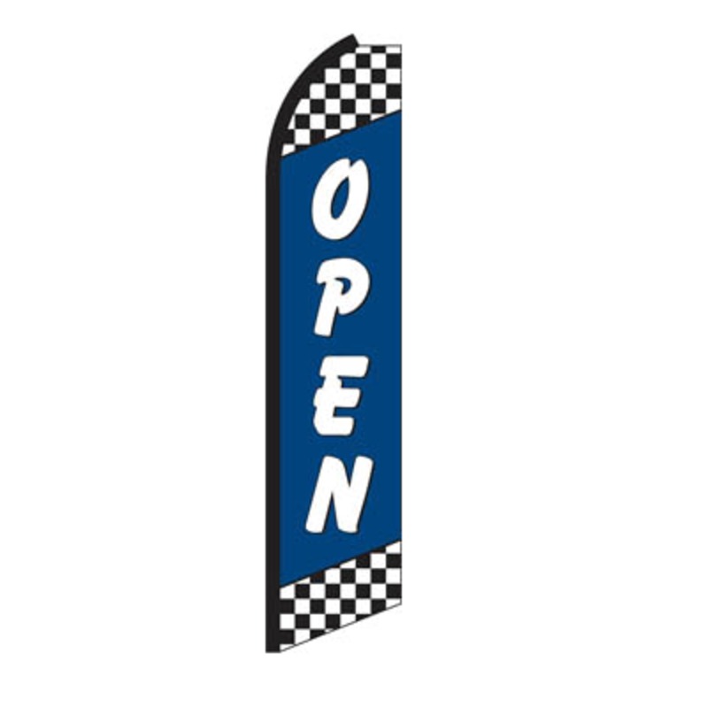 Open feather flag, design CBS-MBR