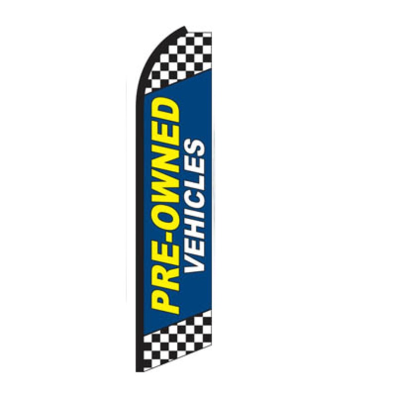 Pre-owned Vehicles Swooper Feather Flag