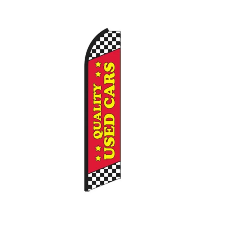 Quality Used Cars Swooper Feather Flag Red