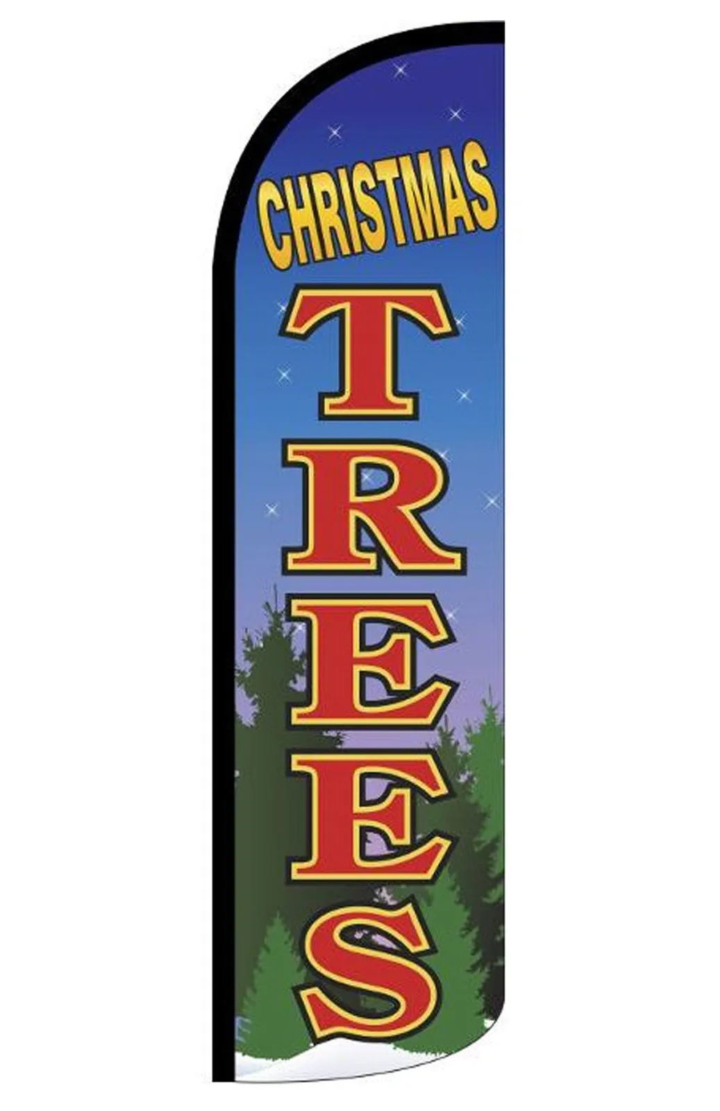 christmas trees windless feather flag #sf-f56