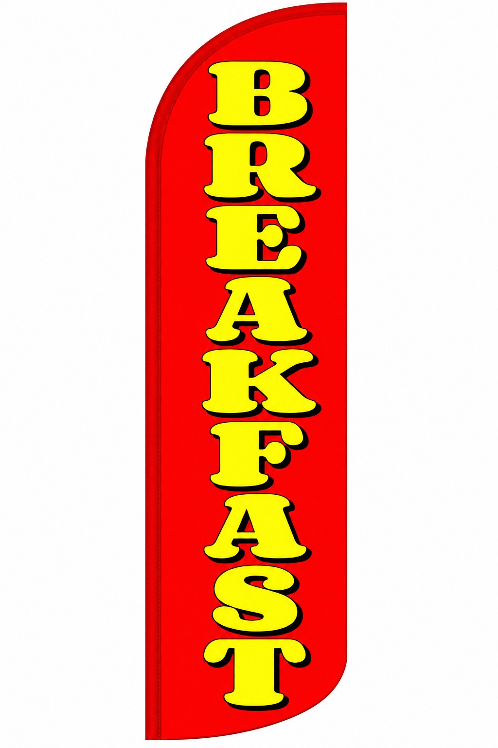 Breakfast windless feather flag, design SFA47
