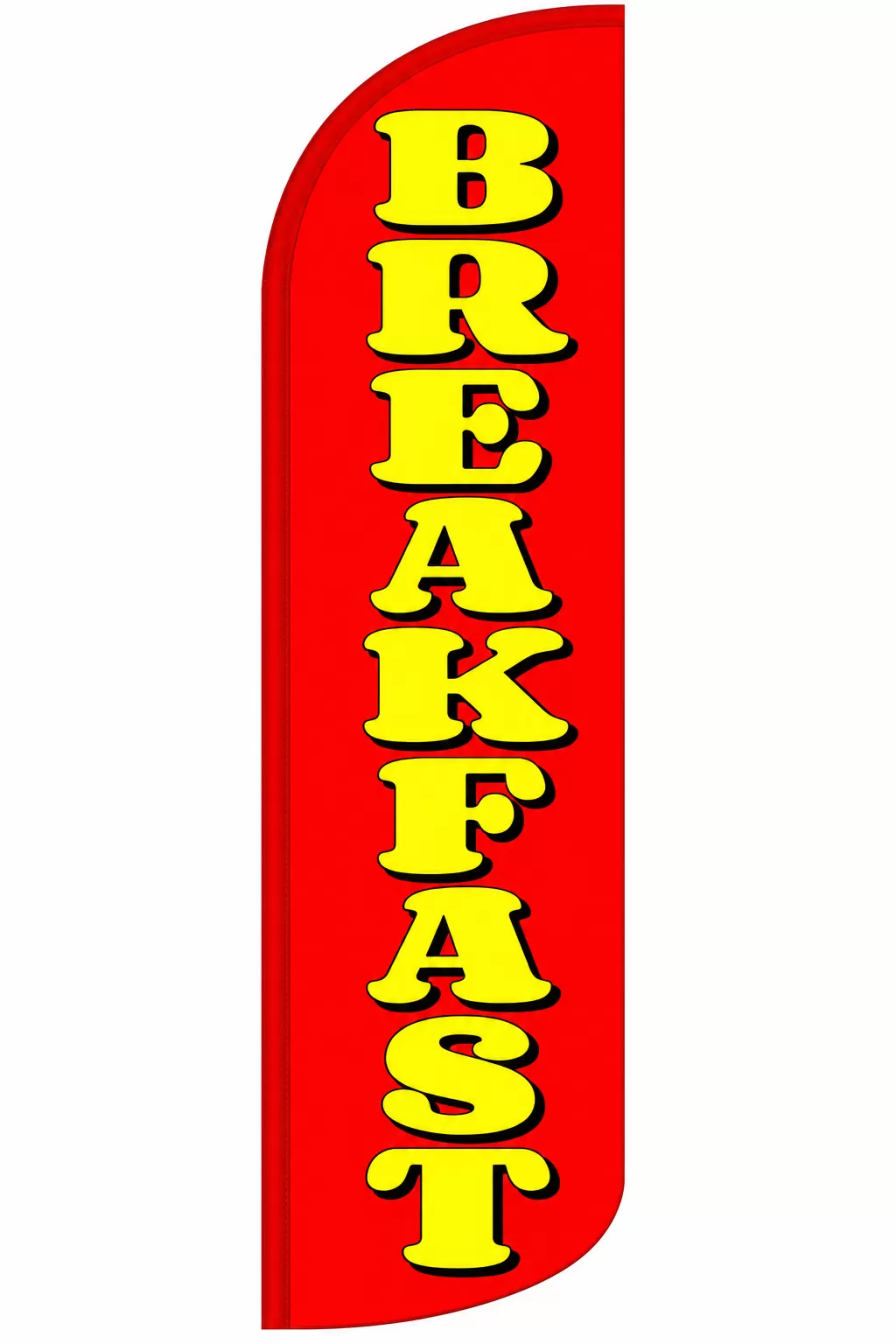 Breakfast windless feather flag, design SFA47