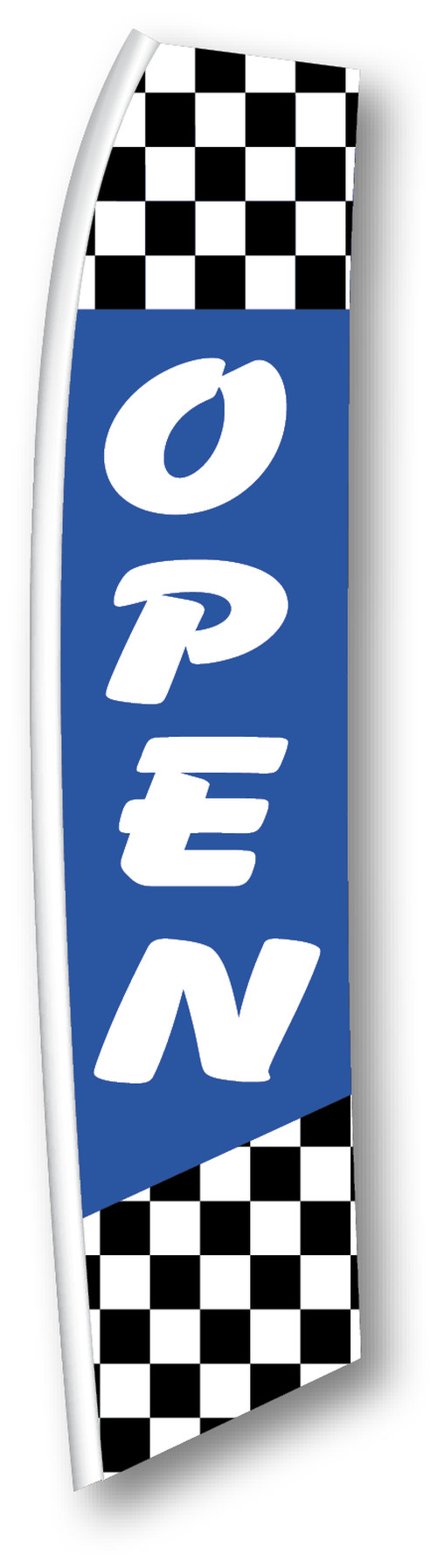 Open feather flag, design SW-OPEN
