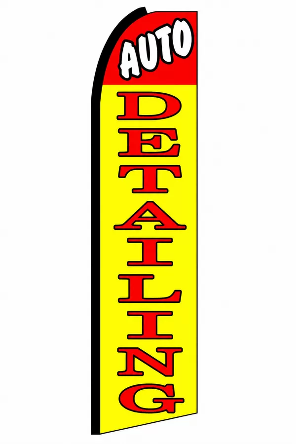 Auto Detailing vertical swooper feather flag, SFK-409