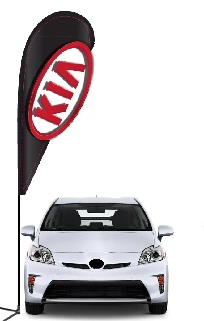 kia 3d Double-sided Teardrop Flag Kit #968