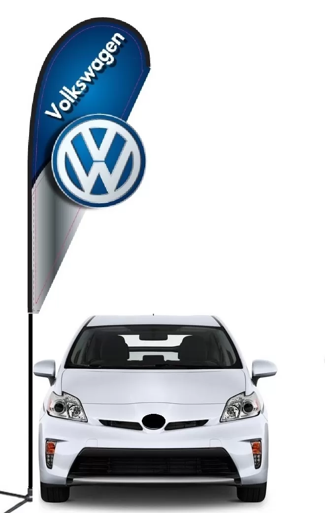 volkswagon 3d Double-sided Teardrop Flag Kit #968