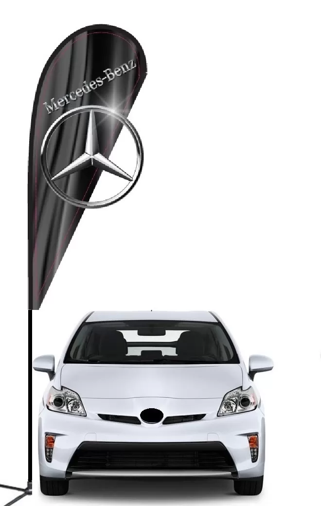 mercedes 3d Double-sided Teardrop Flag Kit #968