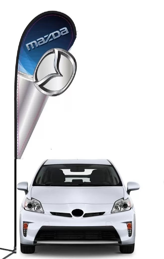 mazda 3d Double-sided Teardrop Flag Kit #968