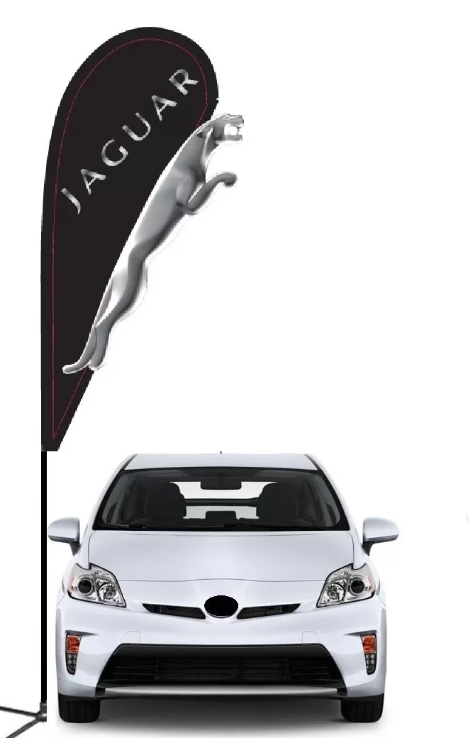 jaguar 3d Double-sided Teardrop Flag Kit #968