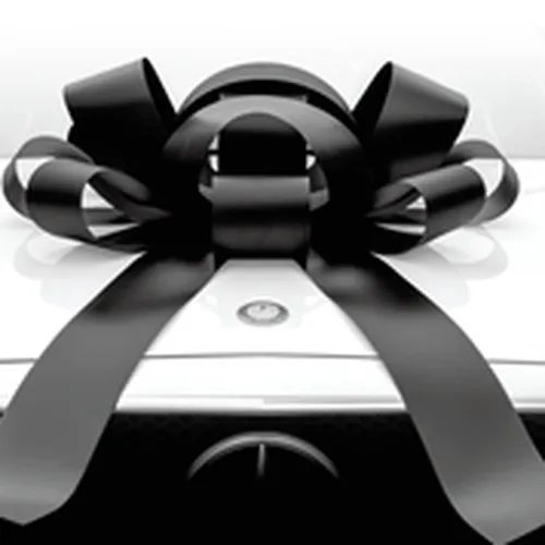 30 Inch Giant Black Magnetic Car Bow #531 Jum-bow