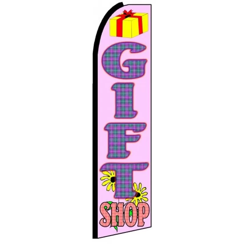 Gift Shop swooper feather flag, design K336