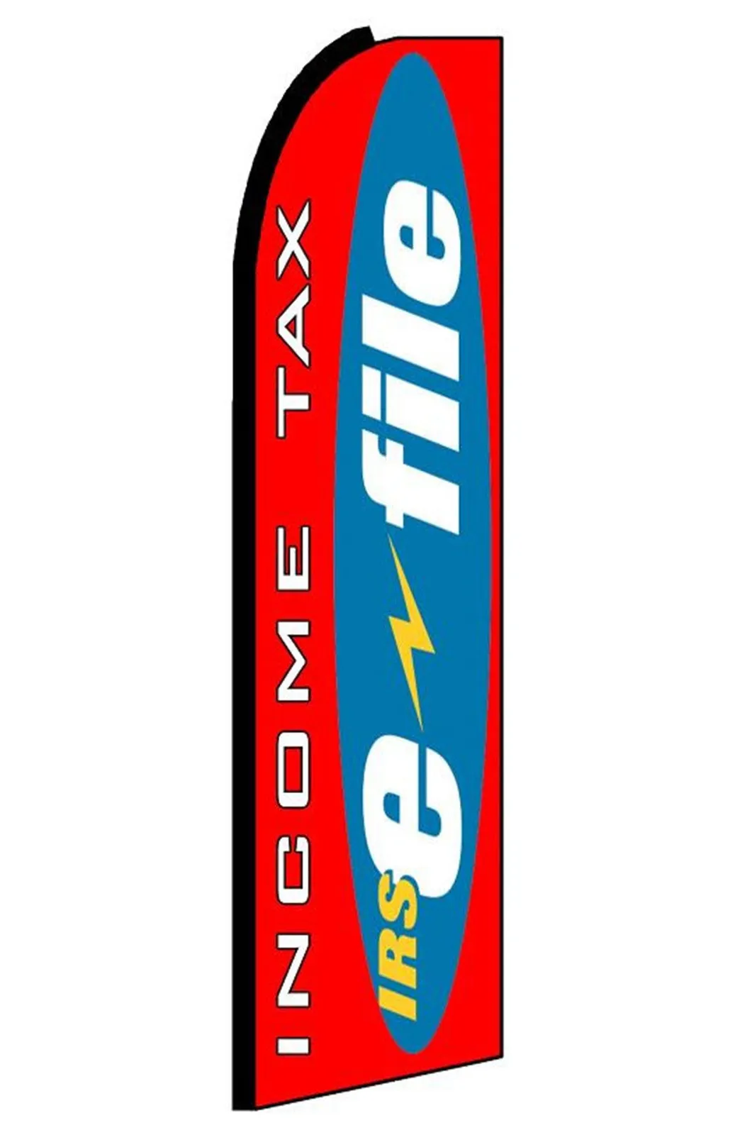 Income Tax IRS E-file swooper feather flag, design SF-K244