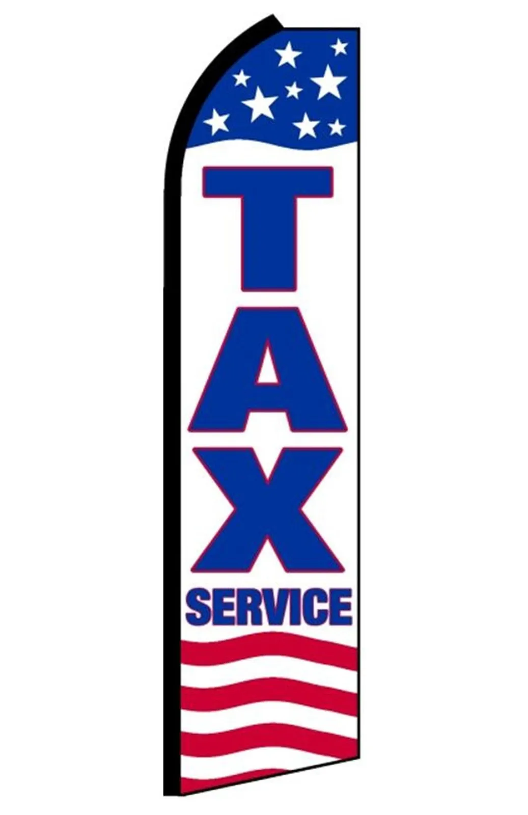 Tax Service swooper feather flag, design SF-K246